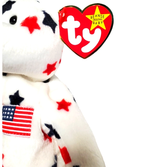 Ty USA 'Glory' Beanie Baby Bear - Picture 3 of 10
